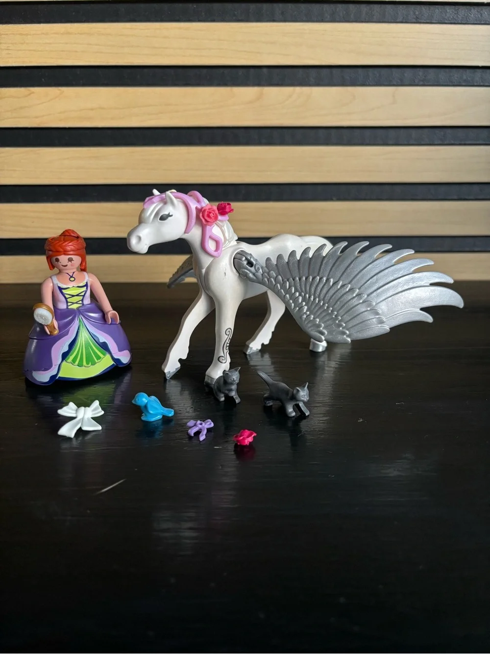 Playmobil Pegasus with Princess and Vanity Set 5144 I COMPLETE SET Wings Horse